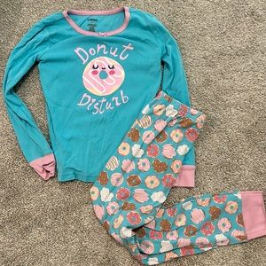Cute Donut disturb PJ set for girls size 7y